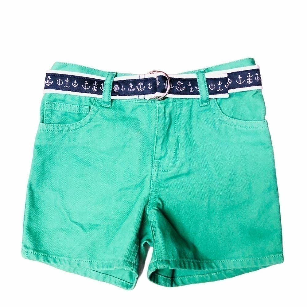 RALPH LAUREN - INFANT GIRL GREEN SHORTS